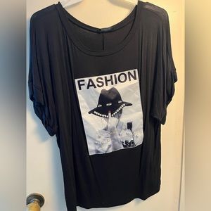 Xl t shirt with sparkling front girl design